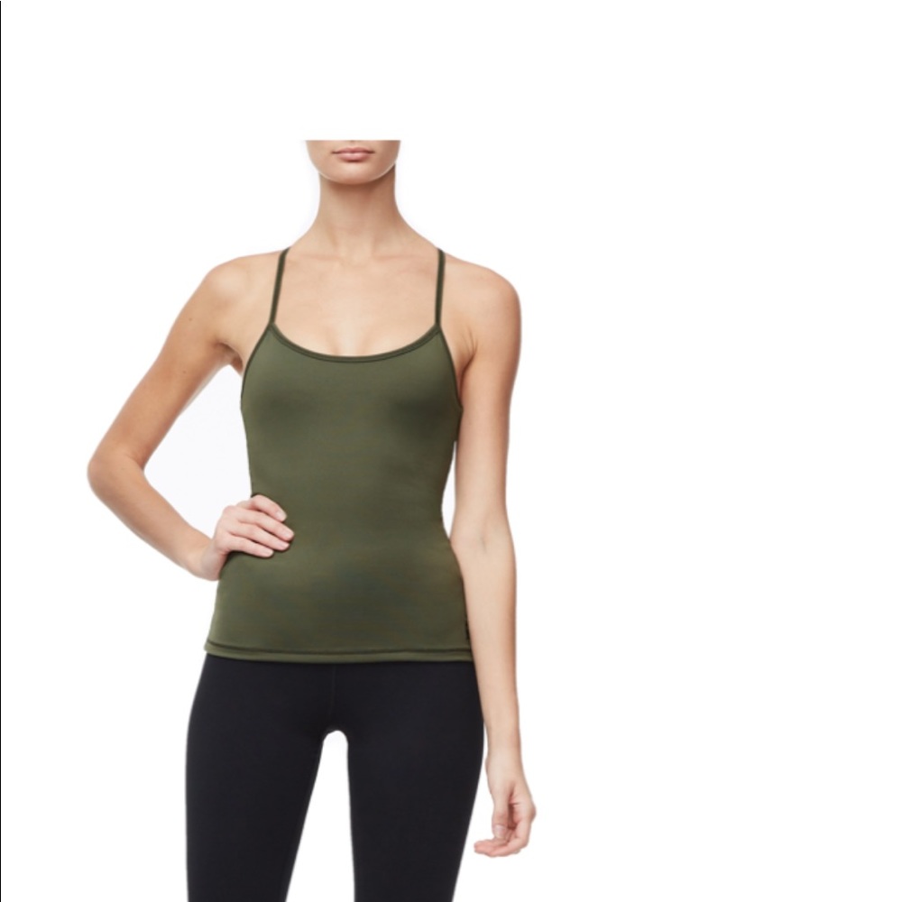 Olive green Good American support tank